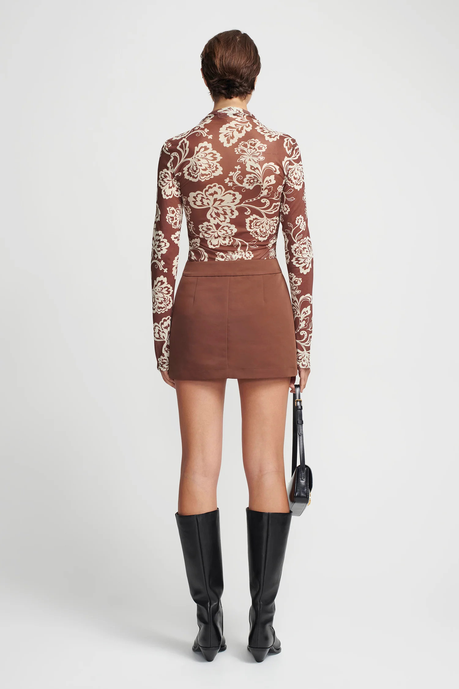 Aire Top Chocolate Floral - Image 4