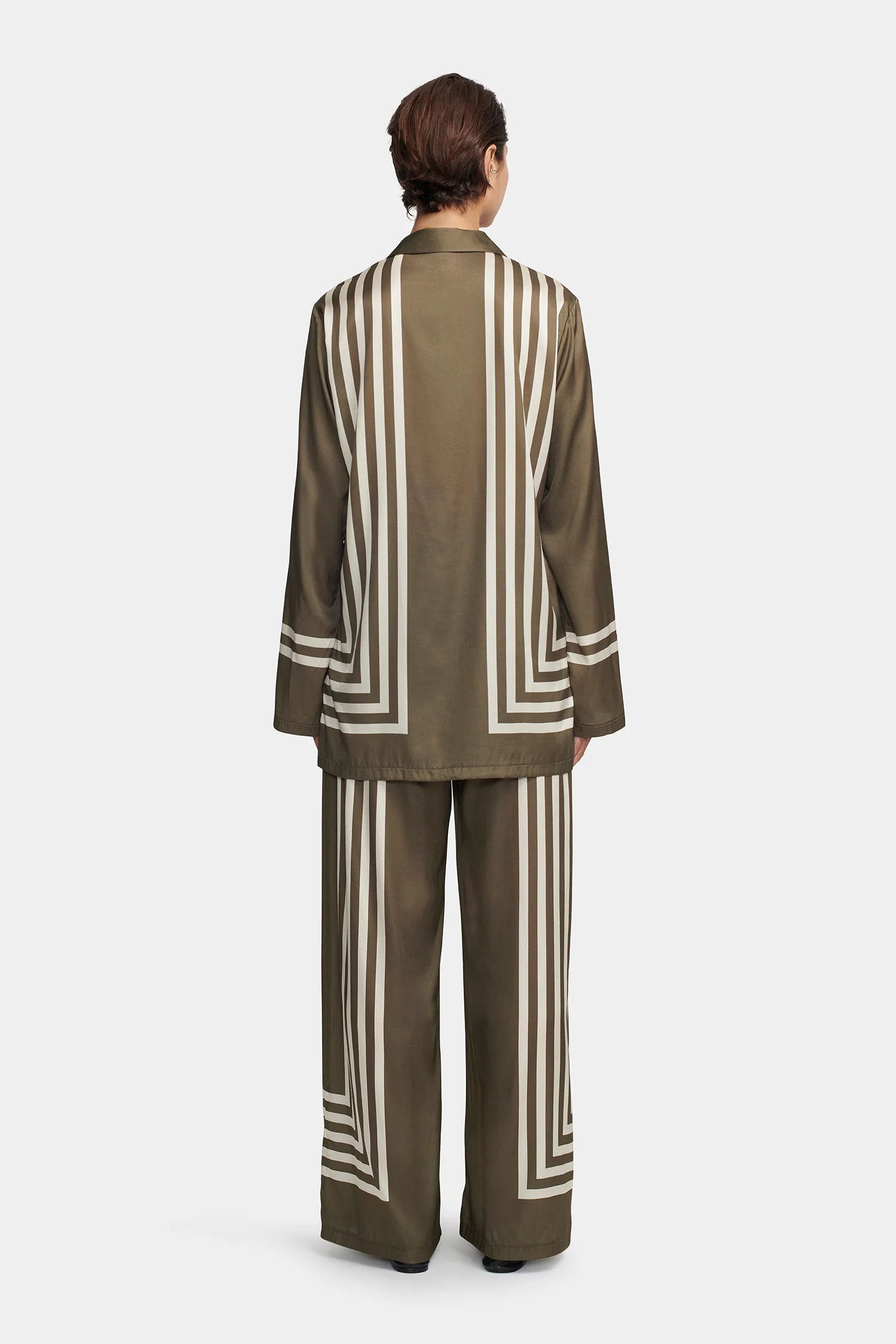 Allora Shirt Moss Stripe - Image 4