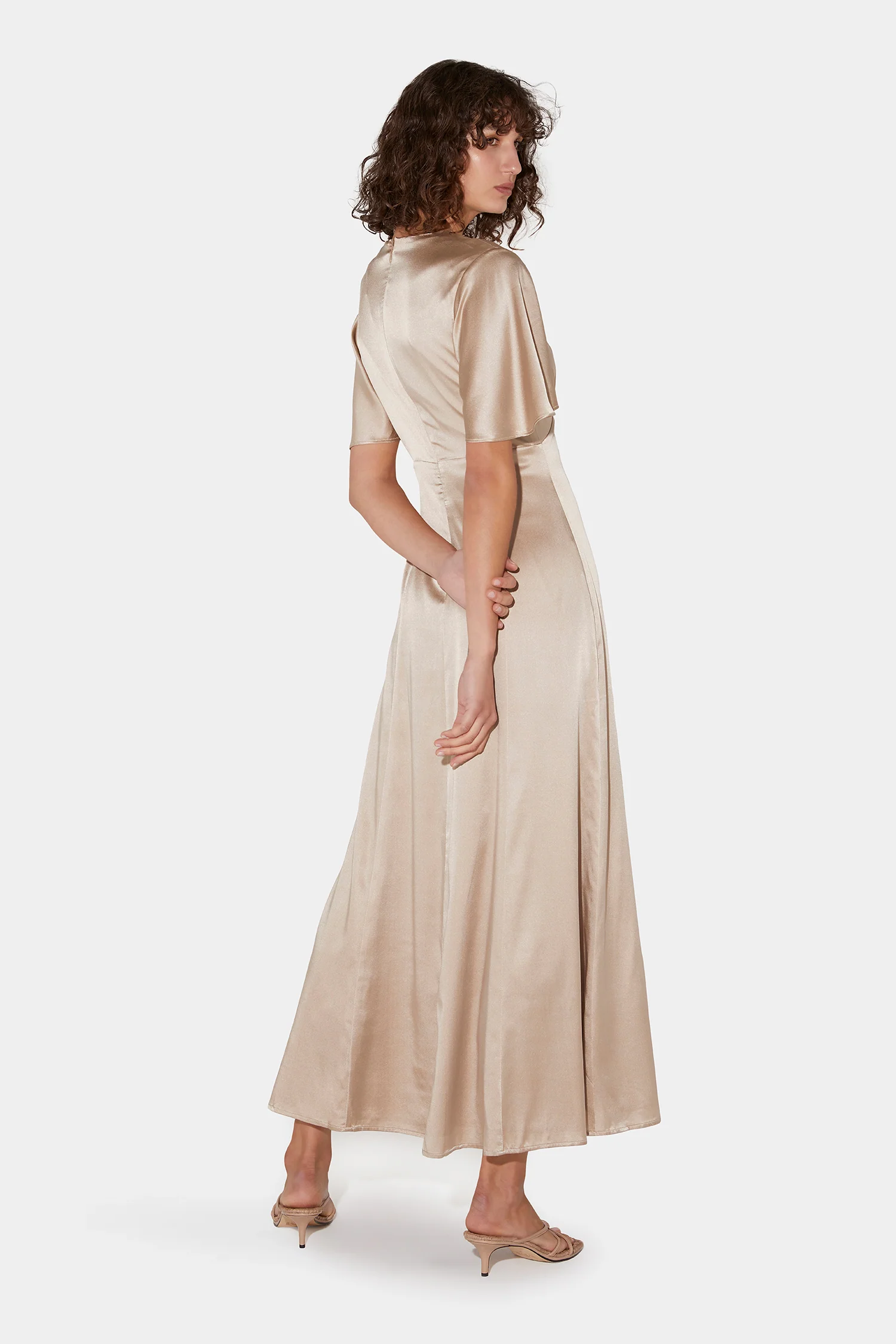 Amber Dress Almond - Image 3