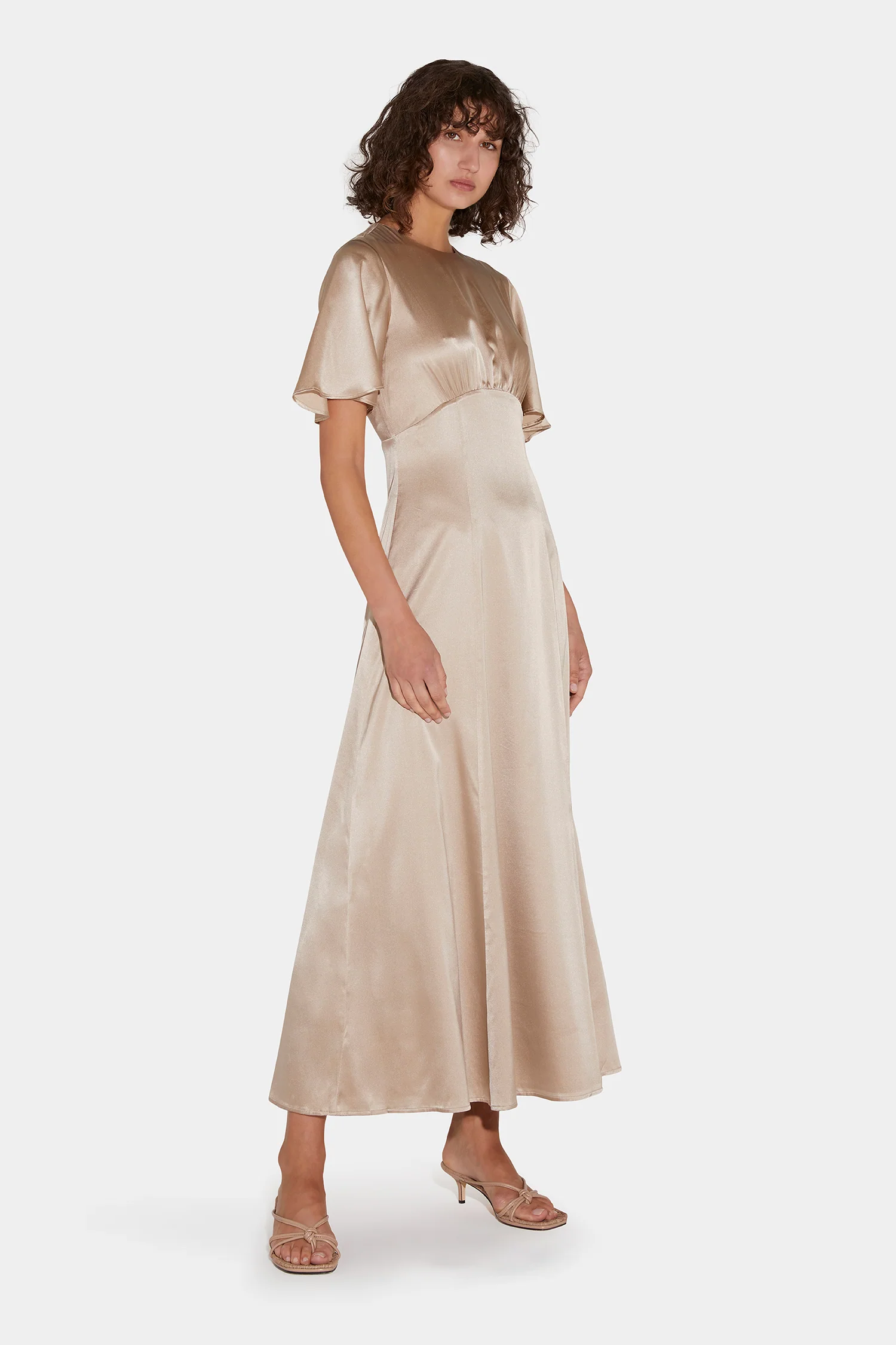 Amber Dress Almond - Image 4