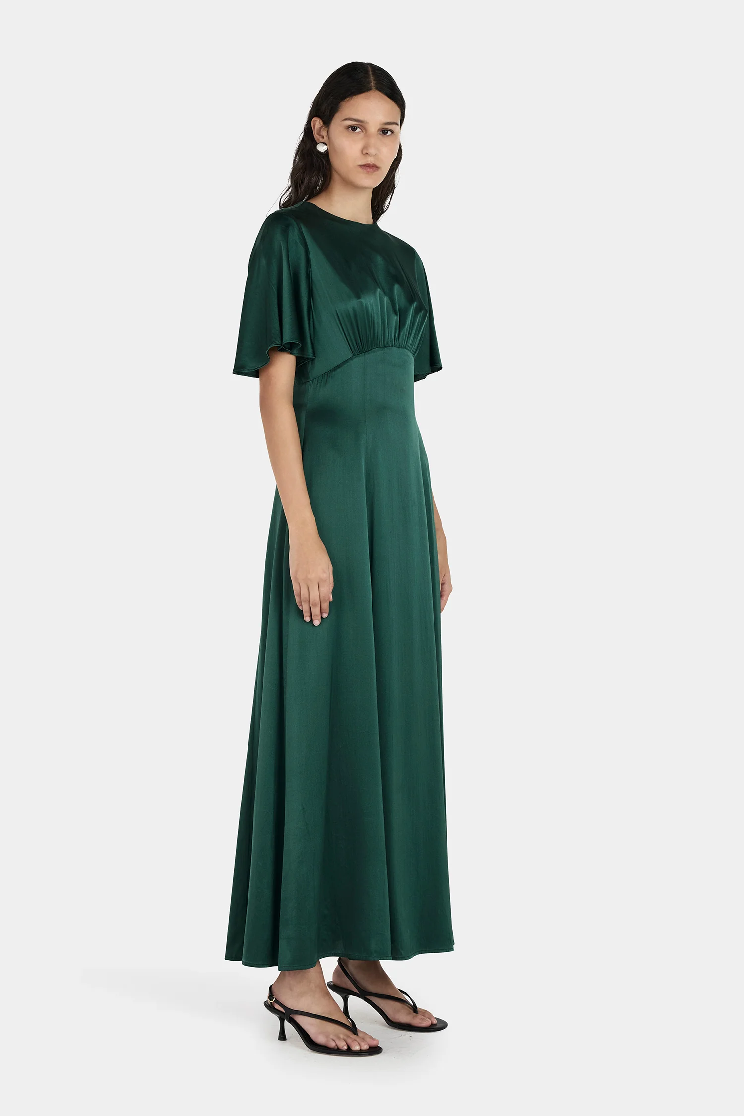 Amber Dress Pine Green - Image 3