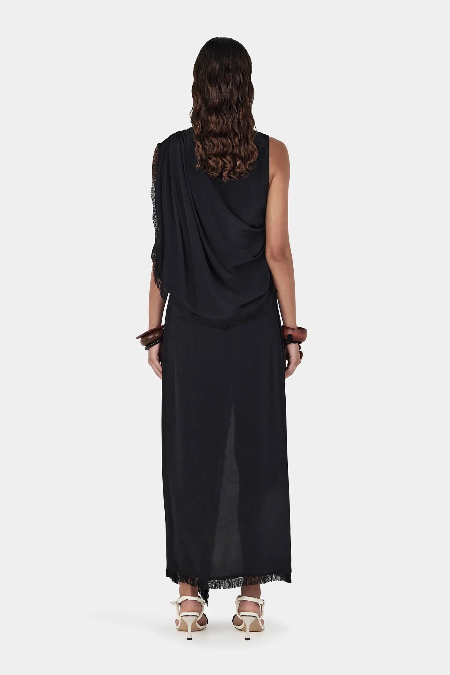 Arcadia Midi Dress Black - Image 3