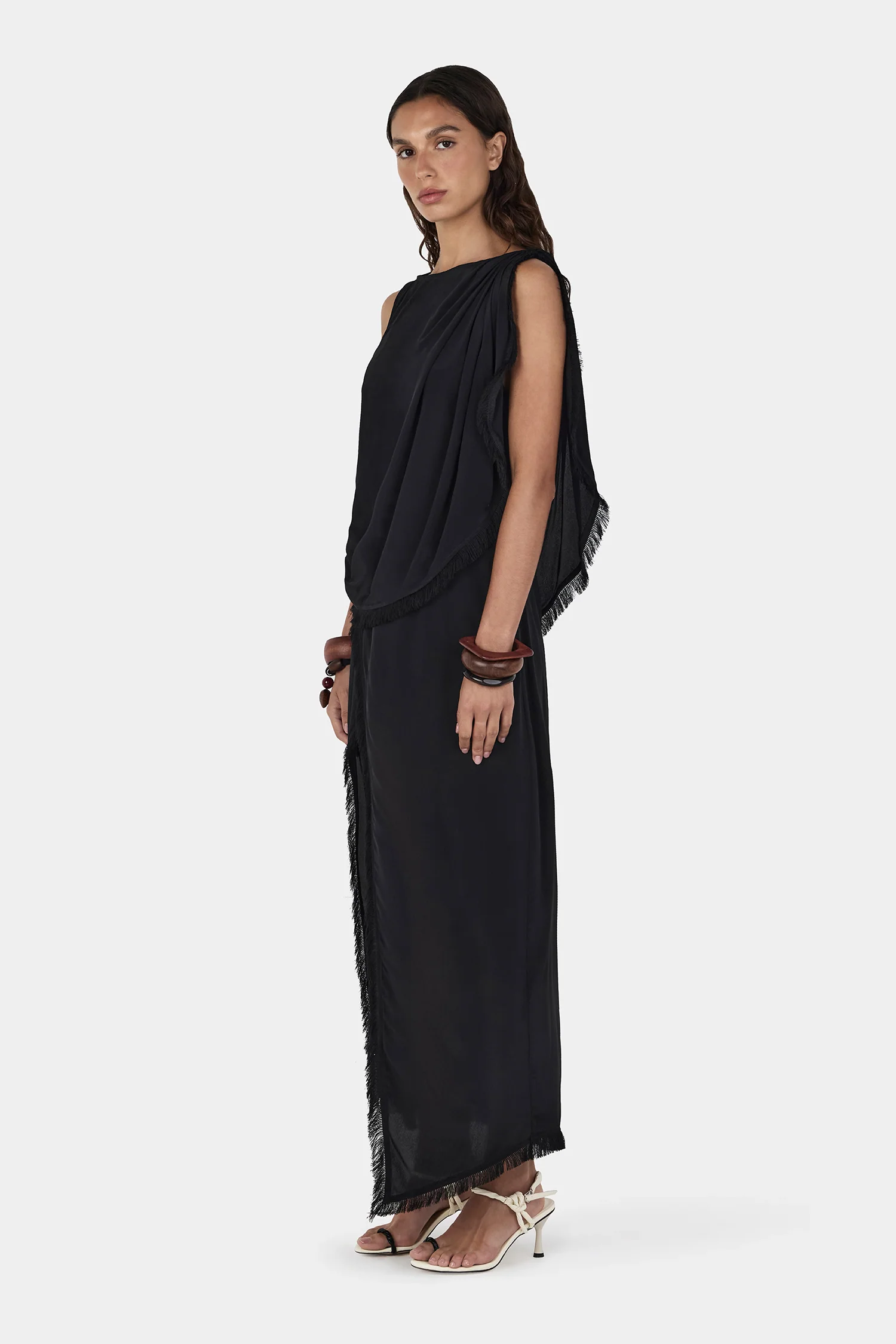 Arcadia Midi Dress Black - Image 5