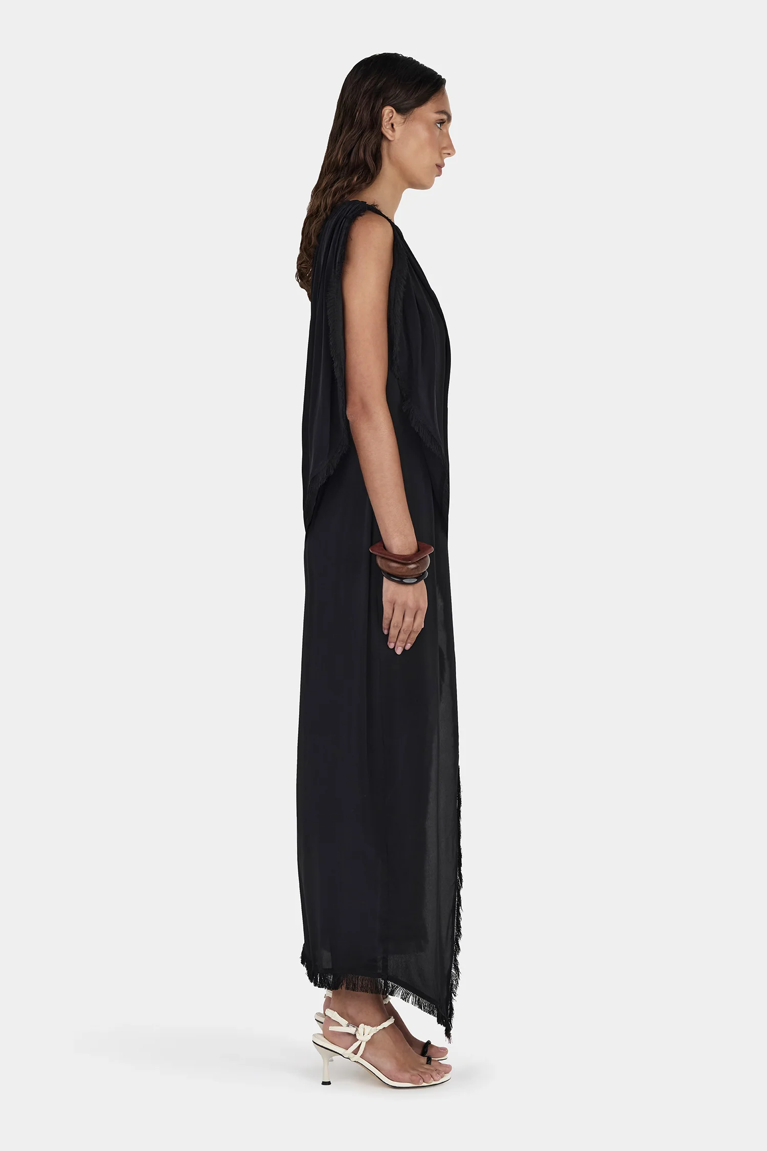 Arcadia Midi Dress Black - Image 6