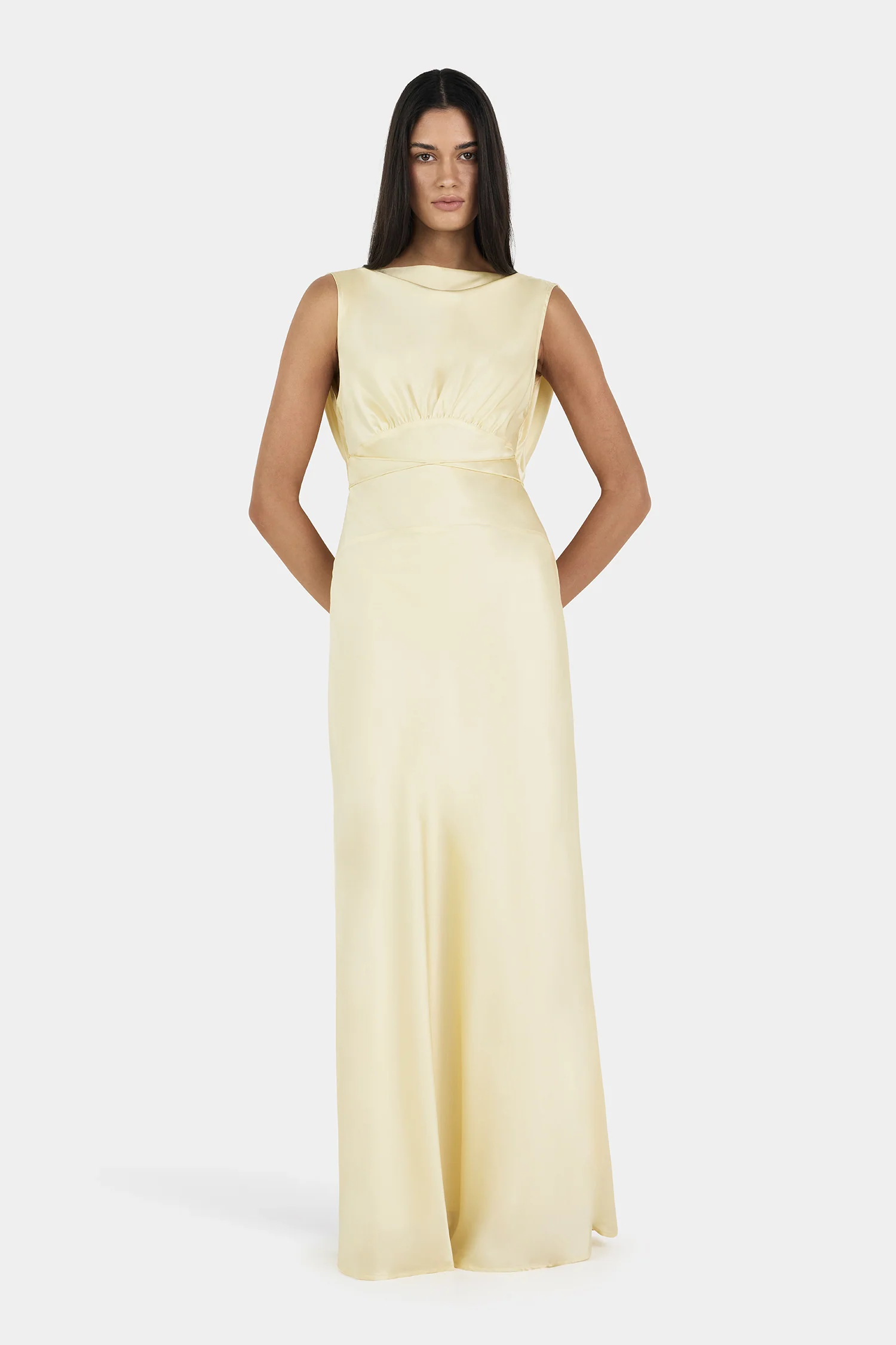 Clara Bias Dress Butter - Image 3