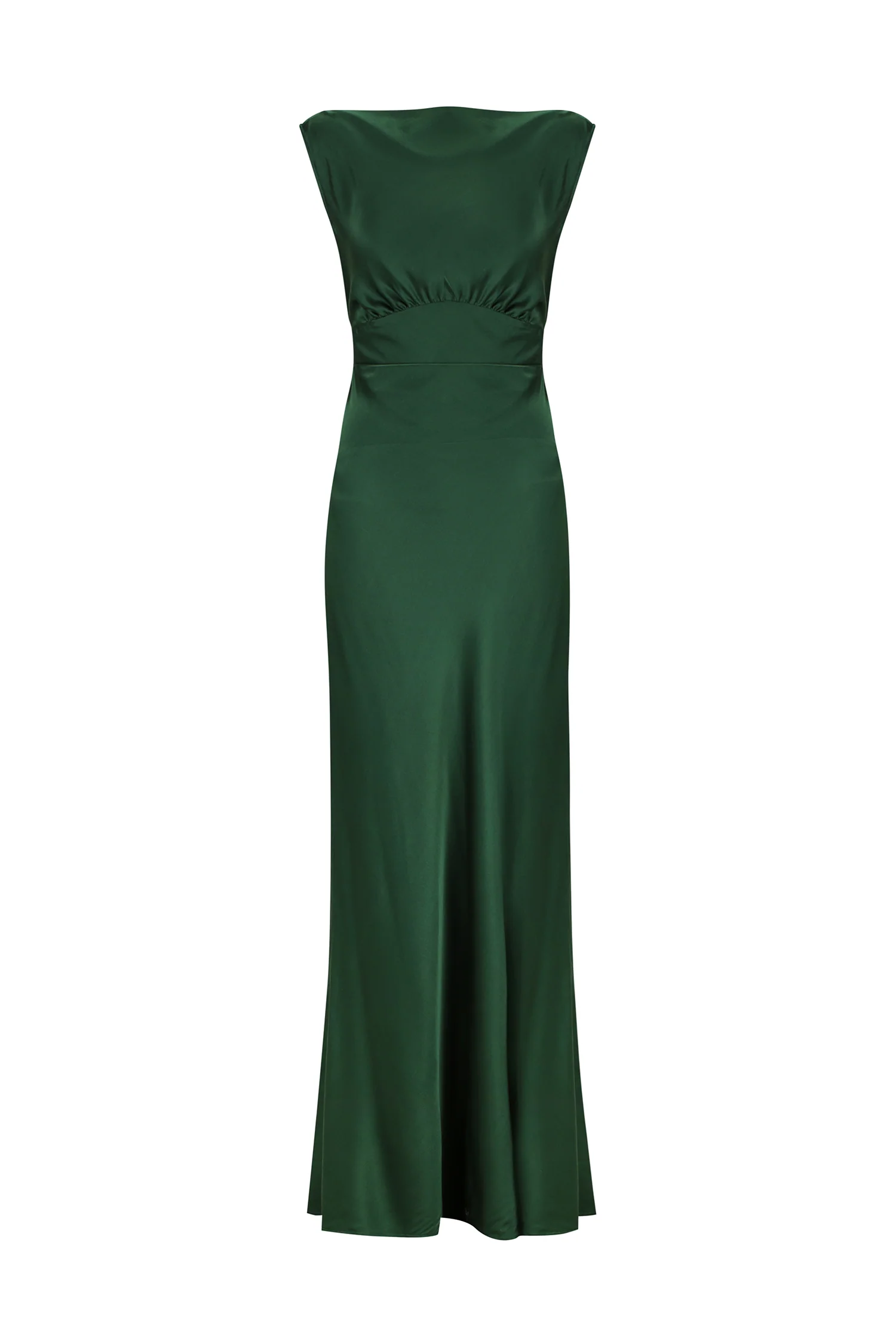 Clara Bias Dress Pine Green - Image 7