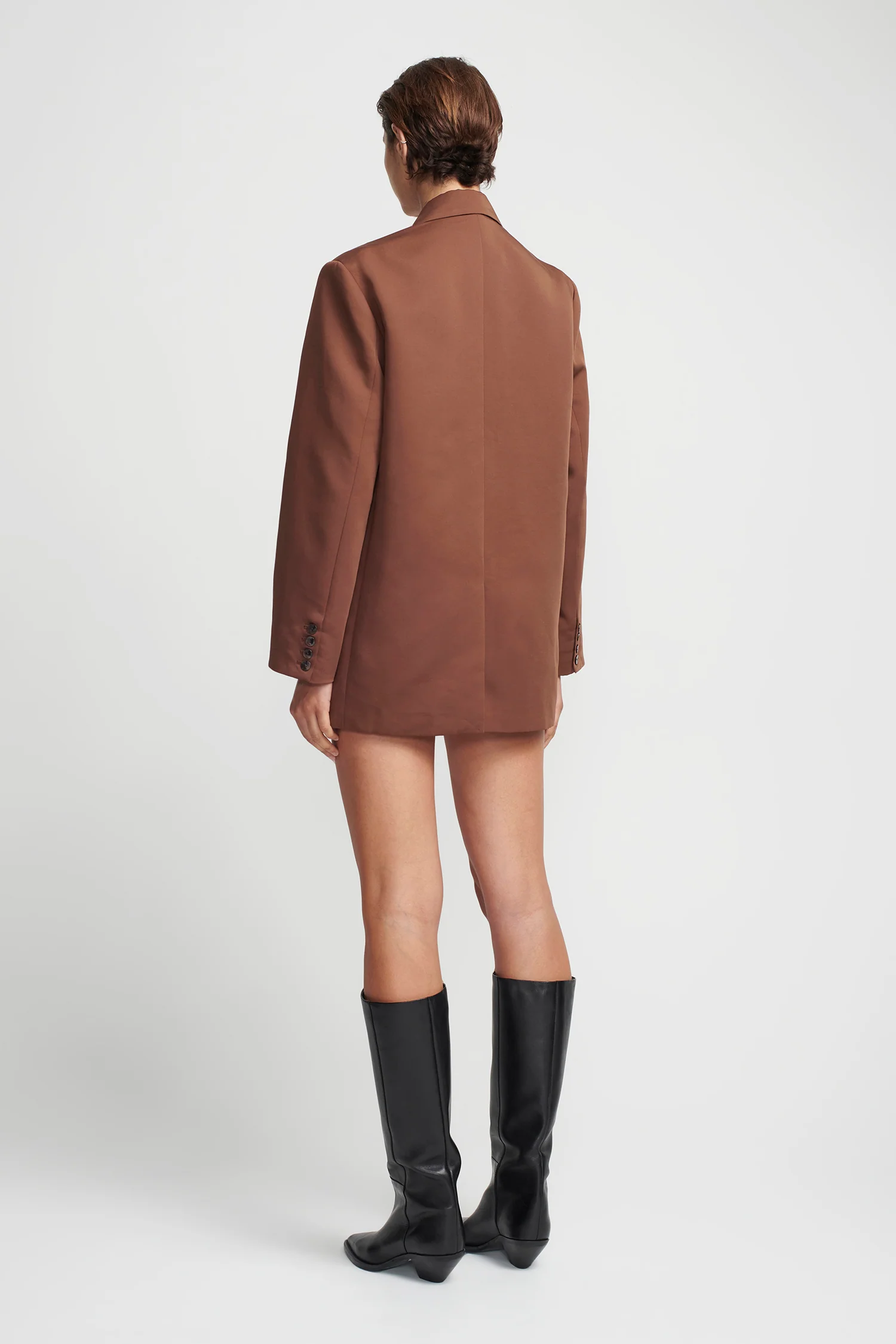 Jamal Suit Jacket Chocolate - Image 3