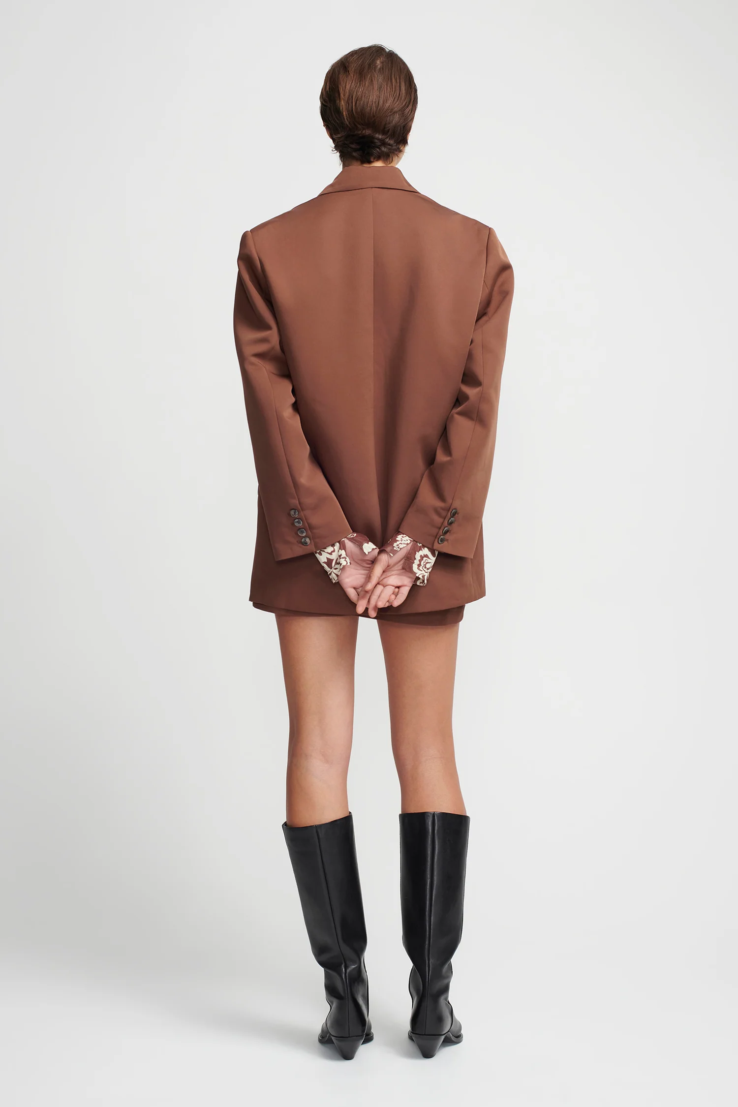 Jamal Suit Jacket Chocolate - Image 5