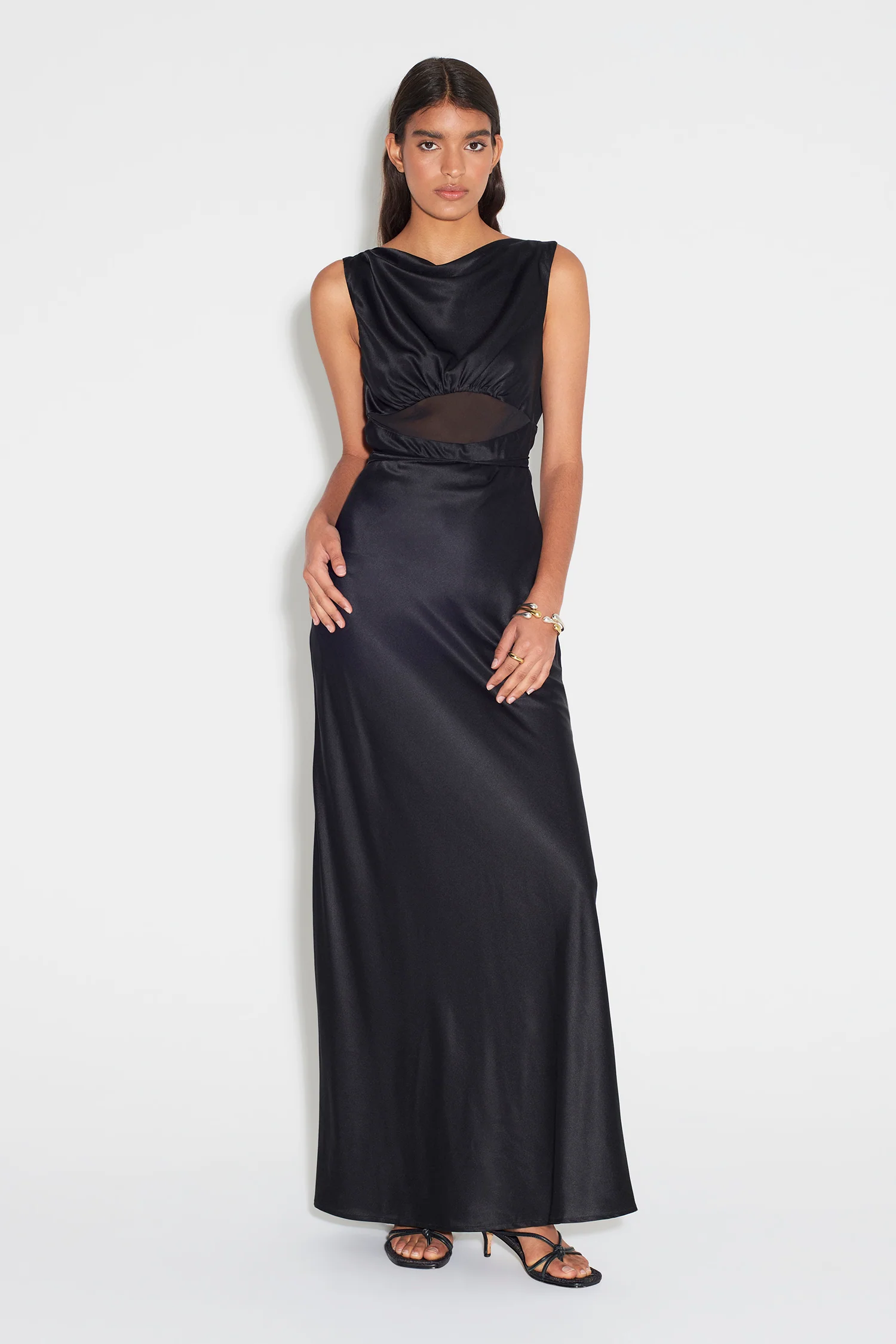 Karina Slip Dress Black - Image 4
