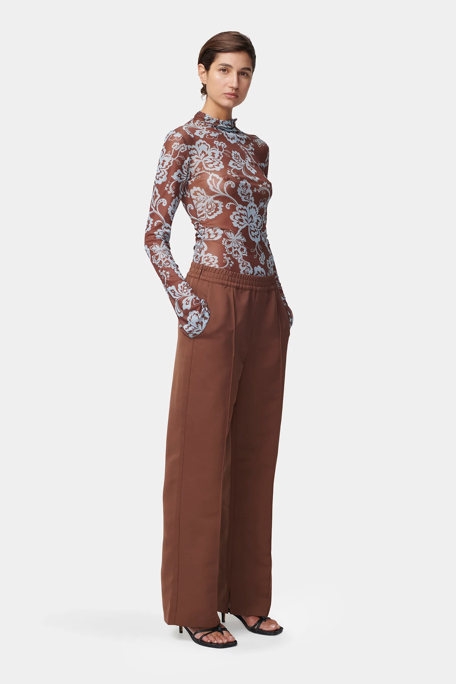 Lennon Relaxed Pant Chocolate - Image 5