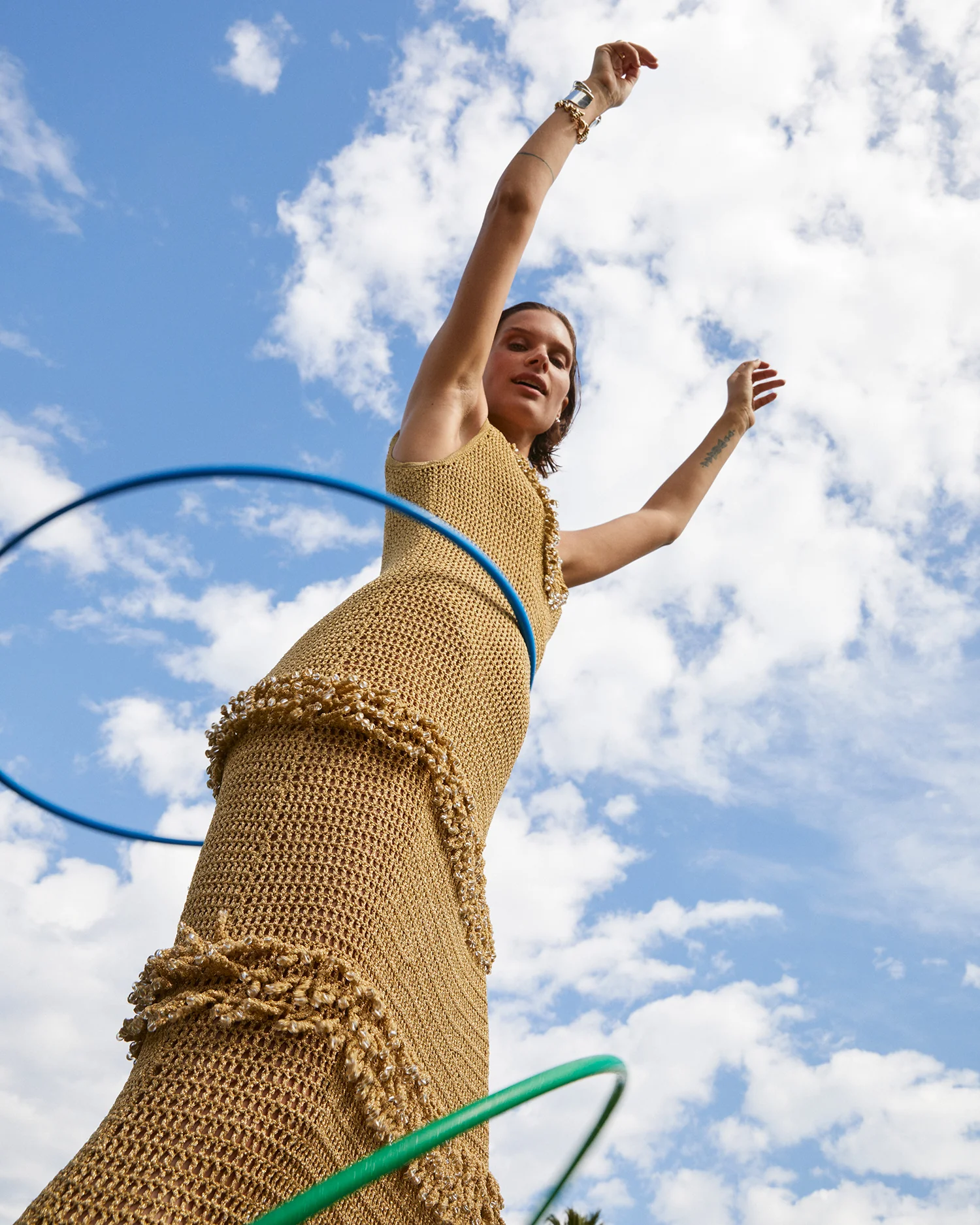 Leonardo Crochet Dress Golden Crochet - Image 4