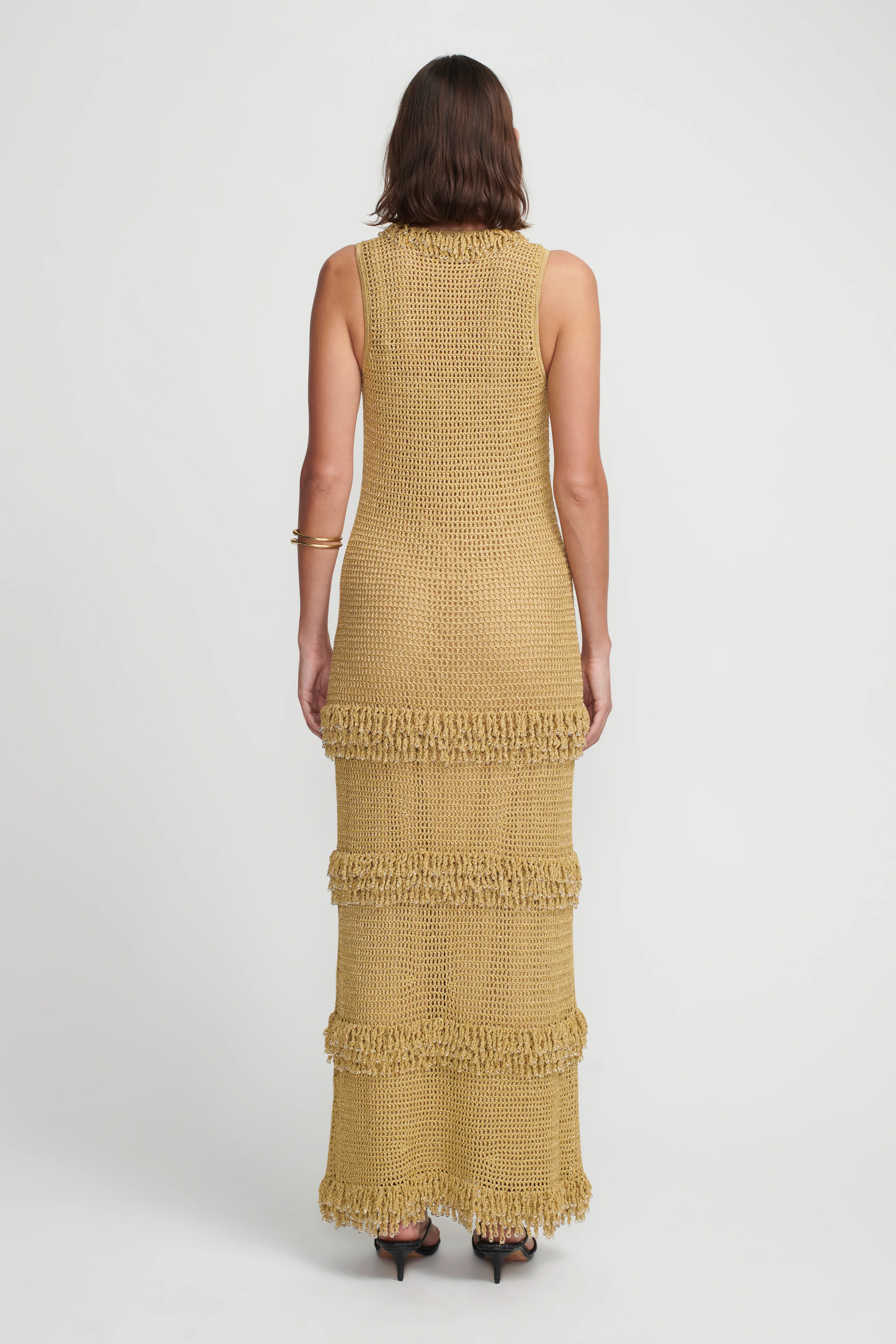 Leonardo Crochet Dress Golden Crochet - Image 5