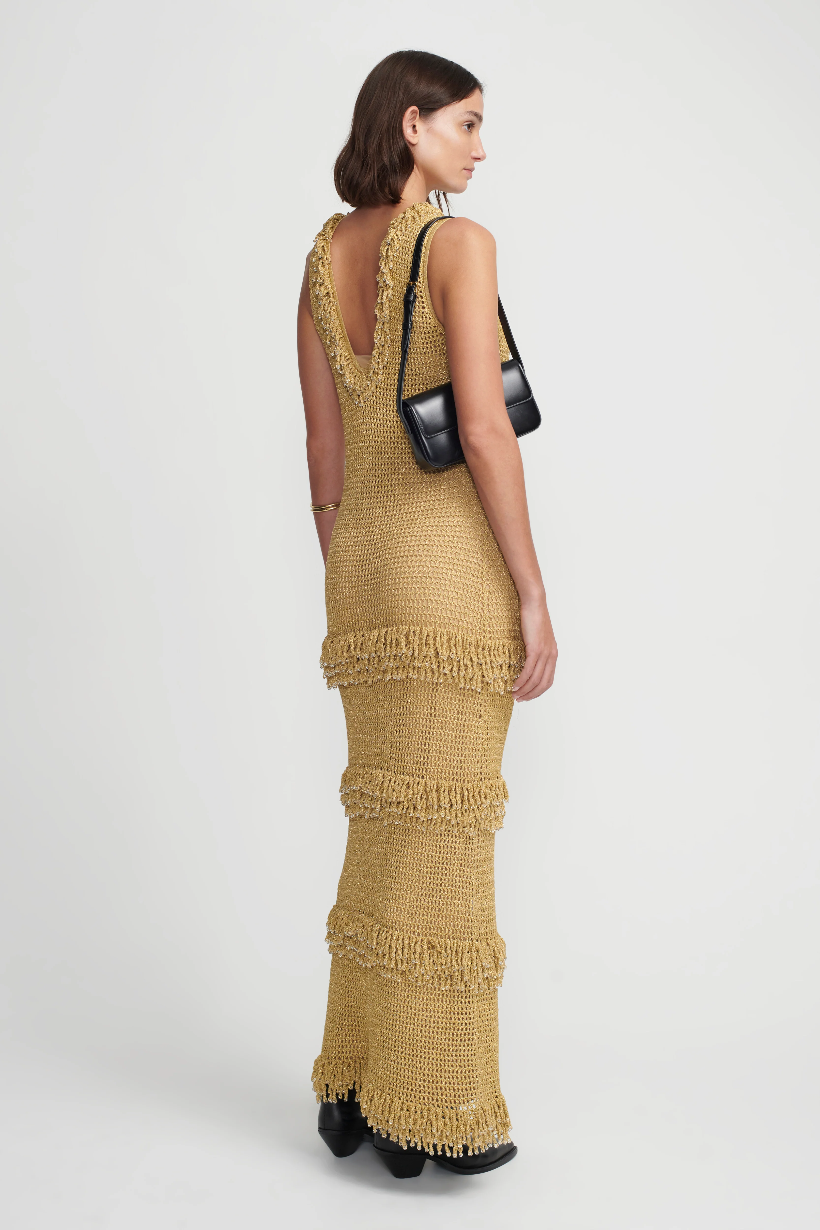 Leonardo Crochet Dress Golden Crochet - Image 7