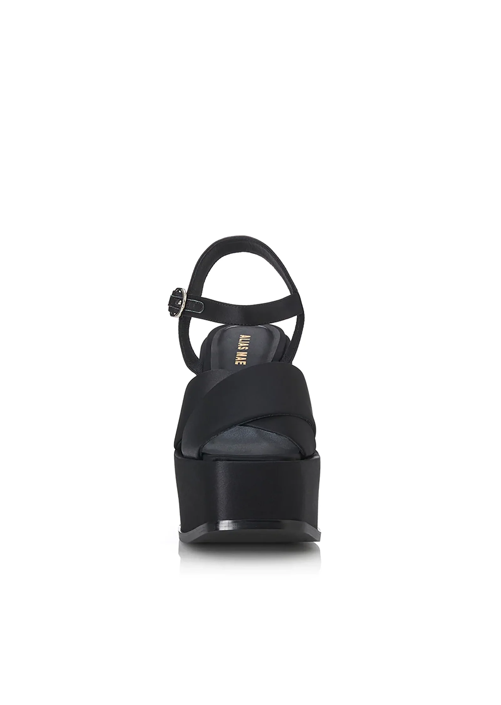 Lyla Heel Black Satin - Image 3