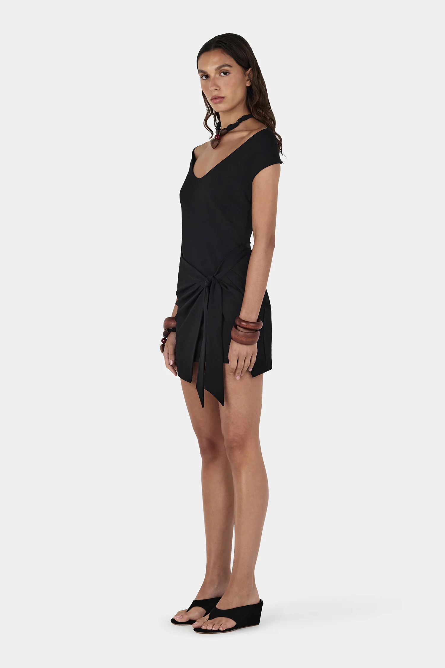 Mollie Mini Dress Black - Image 5